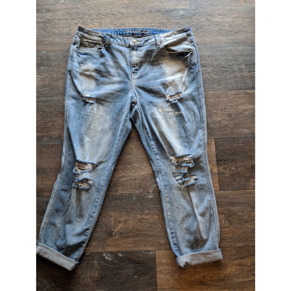 Size 20 Ripped Skinny Jeans